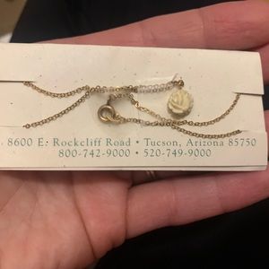 Rose and gold necklace